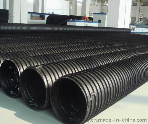 大口径排水管价格--HDPE钢塑缠绕排水管